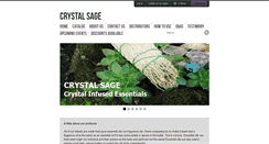 Desktop Screenshot of crystalsageoils.com