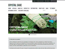 Tablet Screenshot of crystalsageoils.com